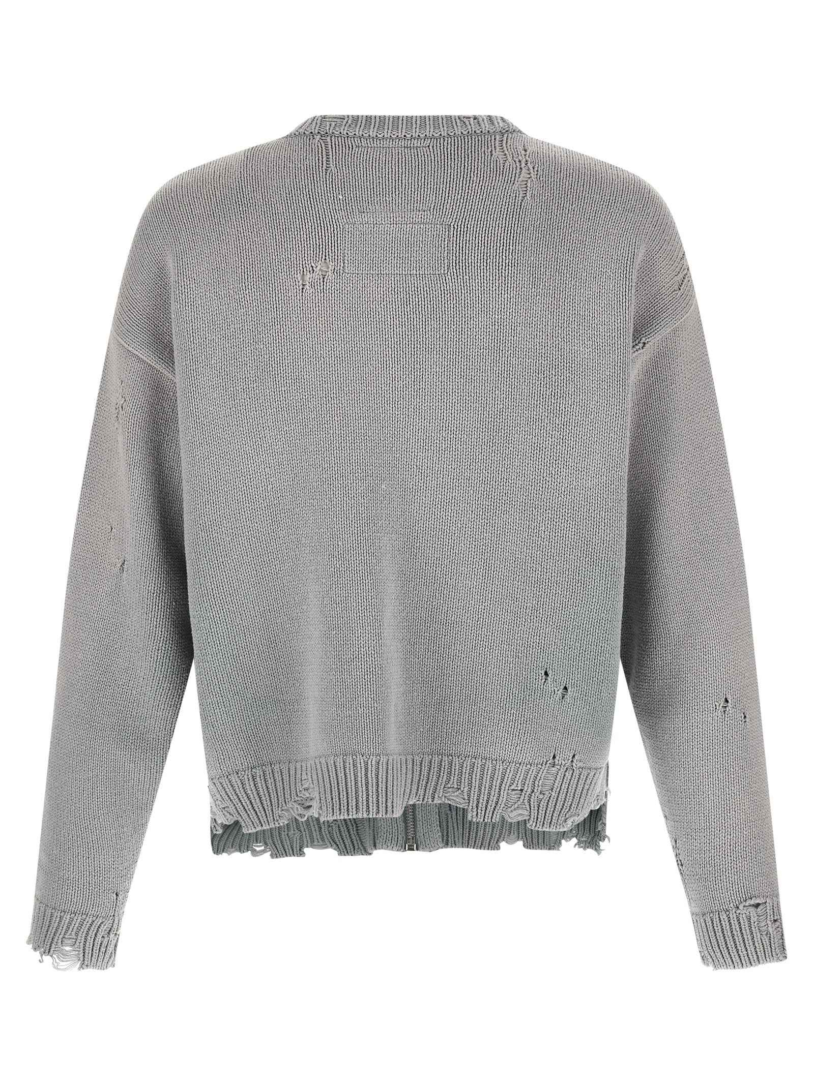 Gray Cotton Cardigan