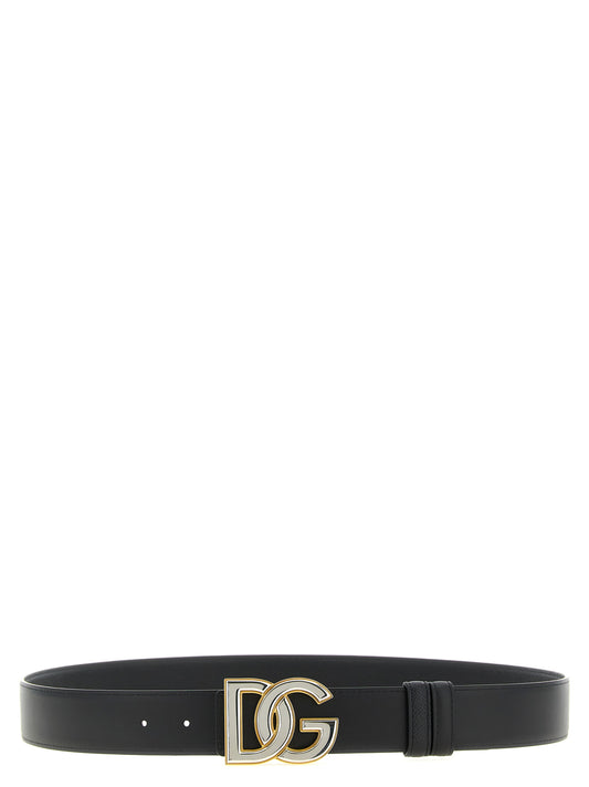 Black Calfskin Regular Belt