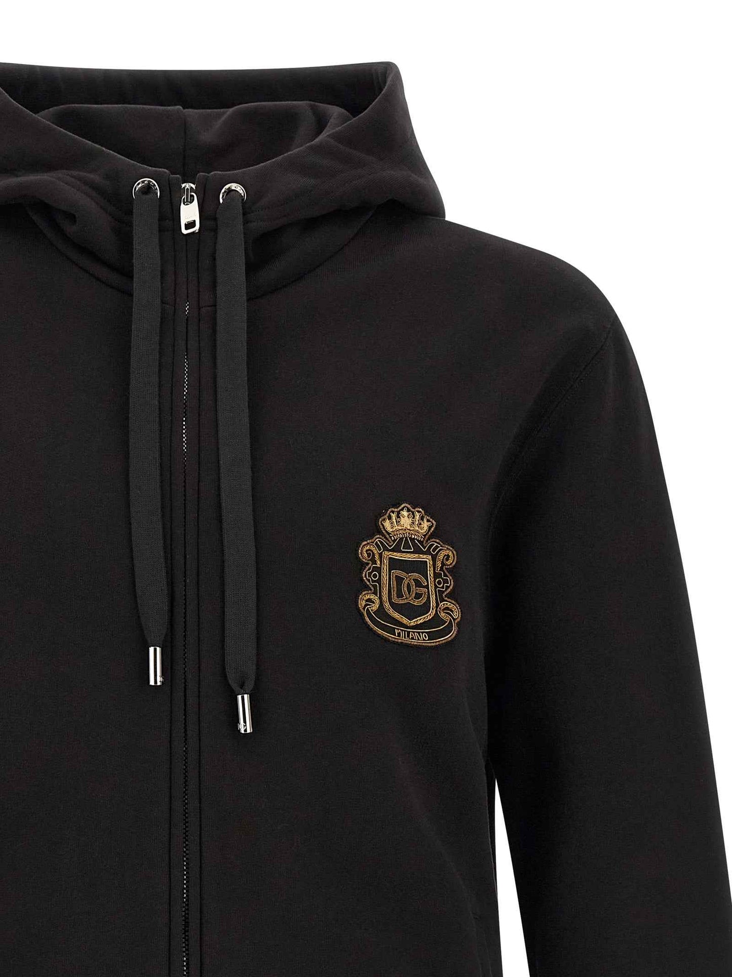 Black Cotton Sweatshirt