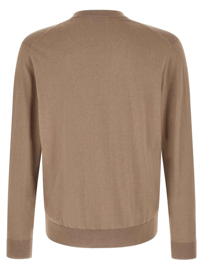 Brown Cotton Cardigan