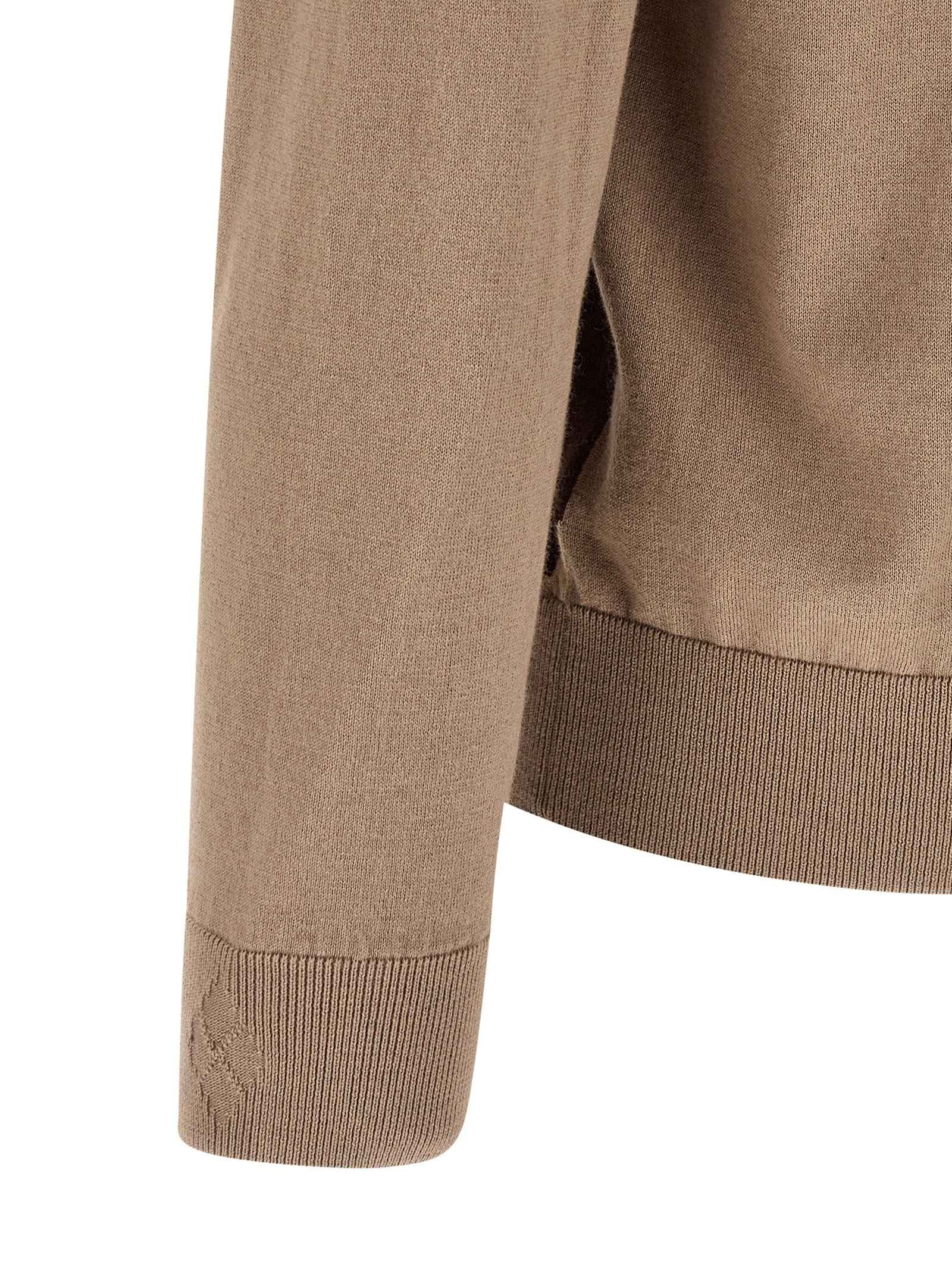 Brown Cotton Cardigan
