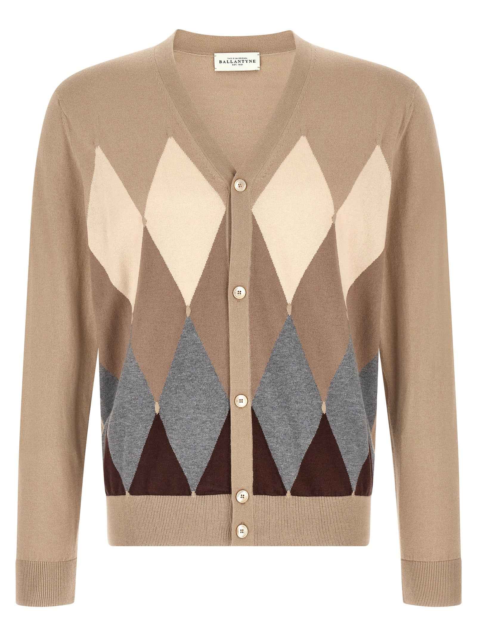 Beige Cotton Cardigan