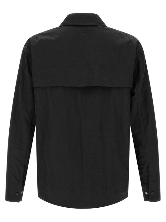 Black Polyamide Full-Length Jacket
