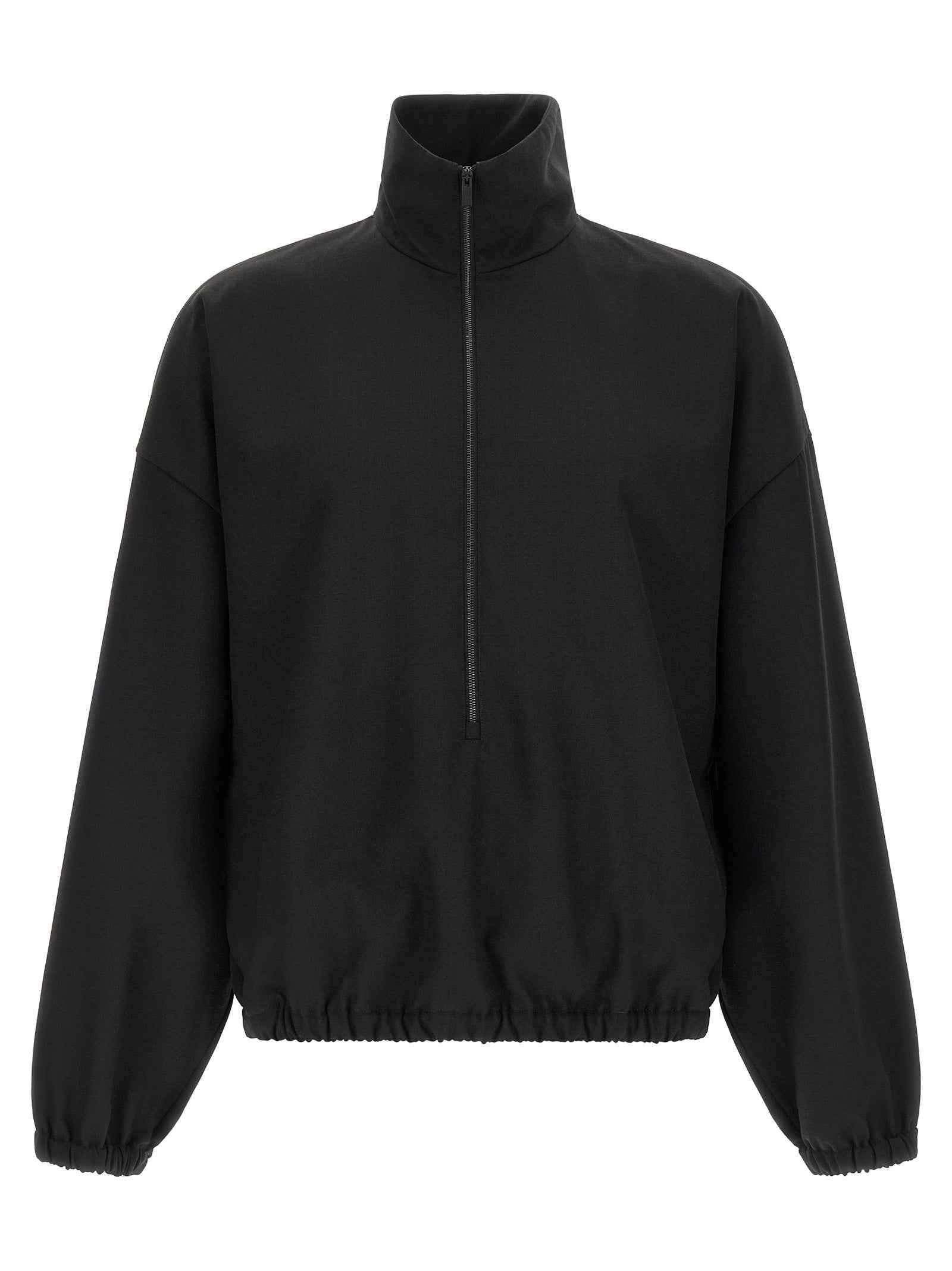 Black Virgin Wool Sweatshirt