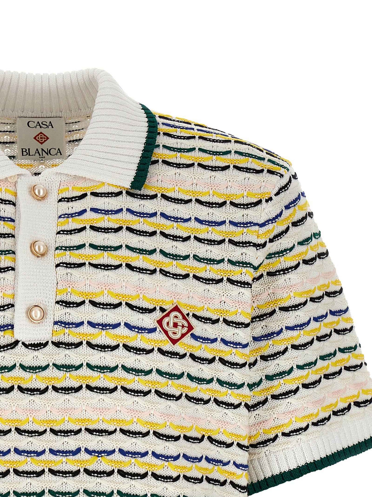 Multicolor Cotton Polo Shirt