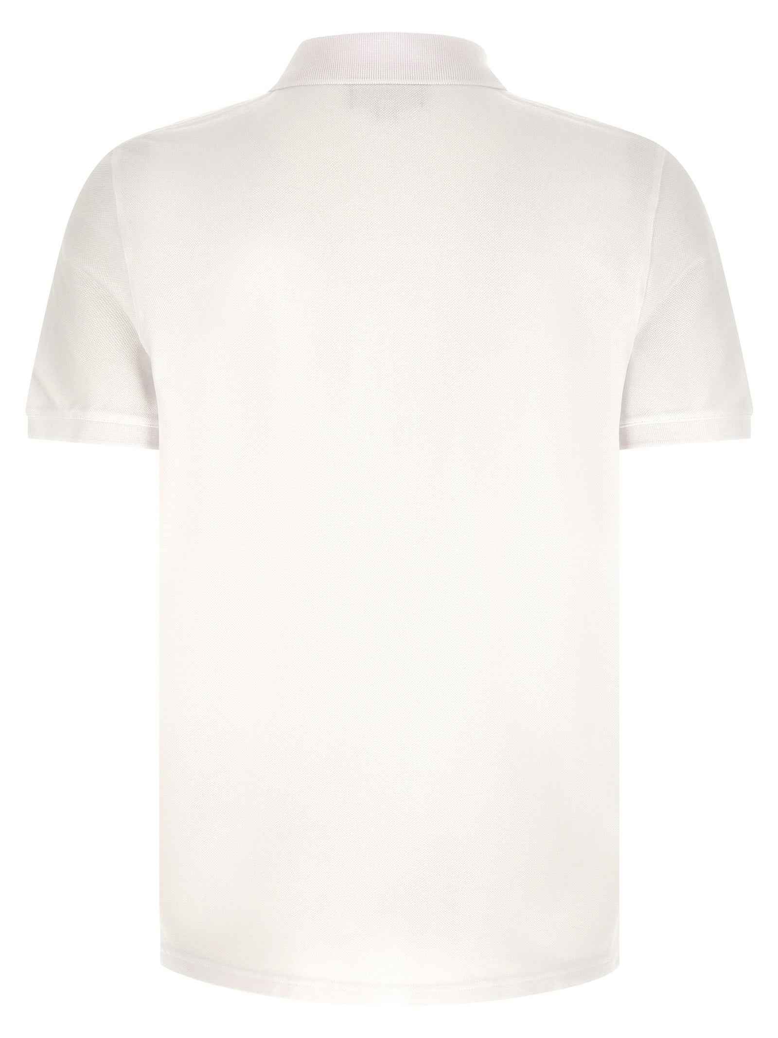 White Cotton Polo Shirt