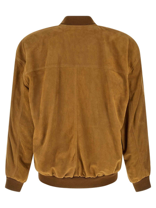 Brown Lamb Leather Leather Jacket