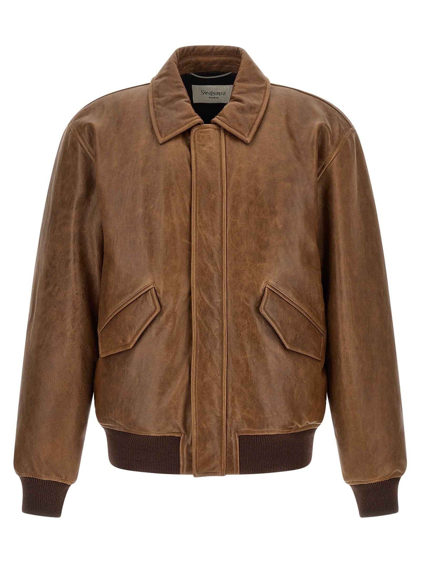 Brown Lamb Leather Leather Jacket