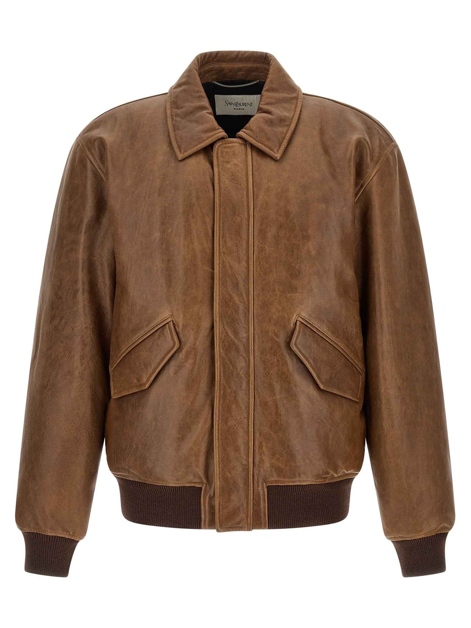 Brown Lamb Leather Leather Jacket
