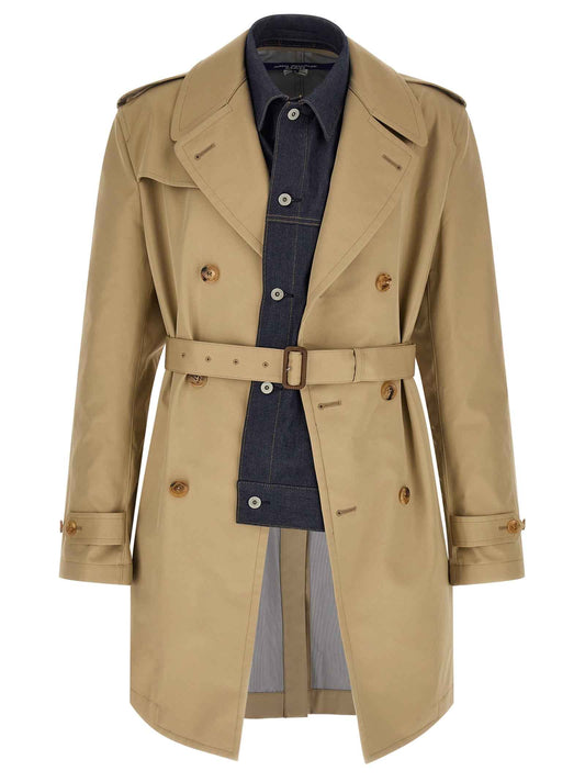 Beige Cotton Coat