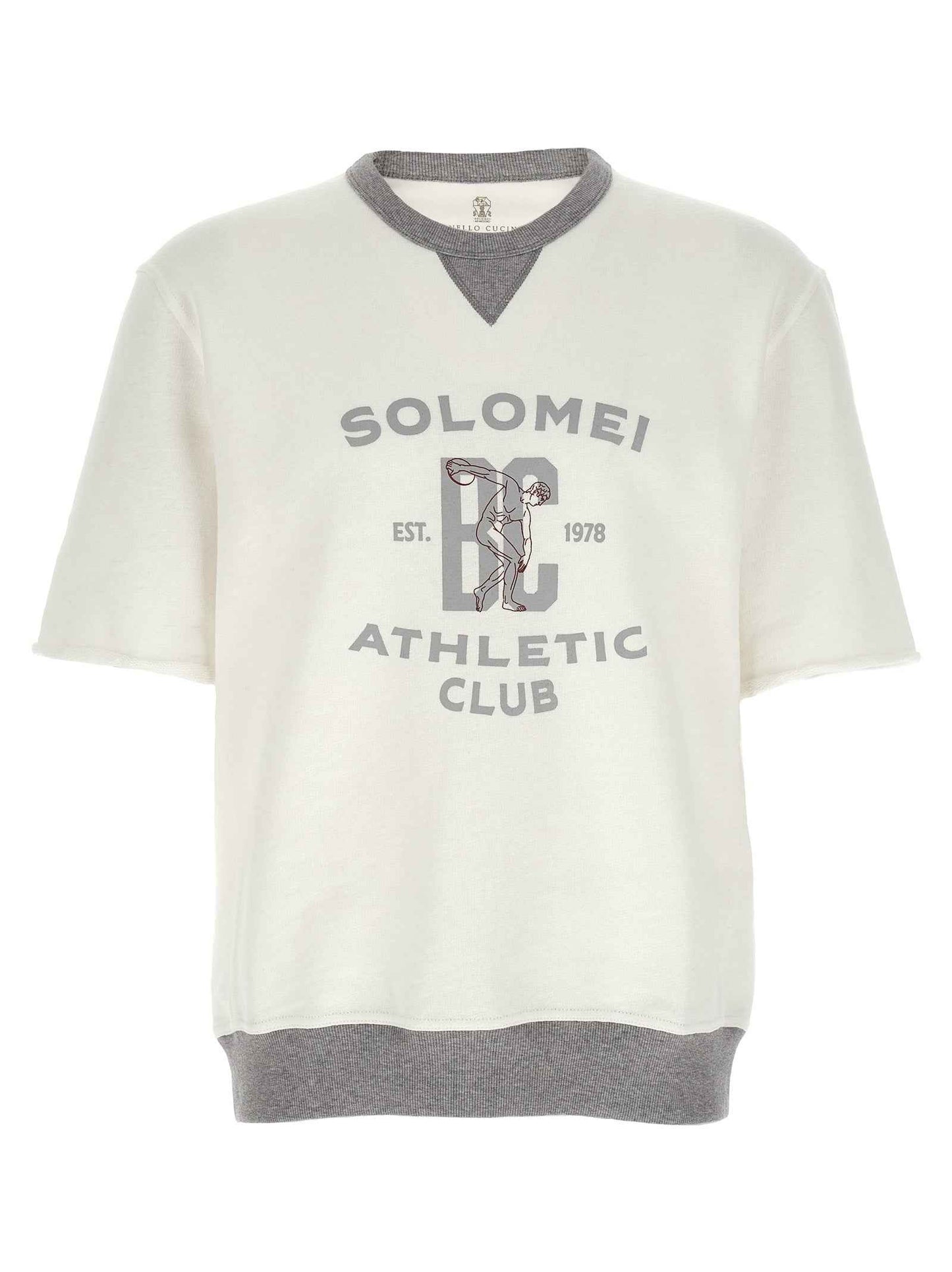 White Cotton Sweatshirt