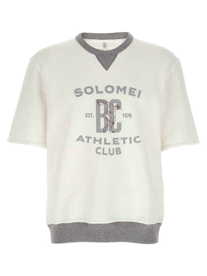 White Cotton Sweatshirt