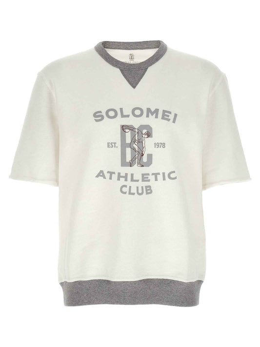 White Cotton Sweatshirt