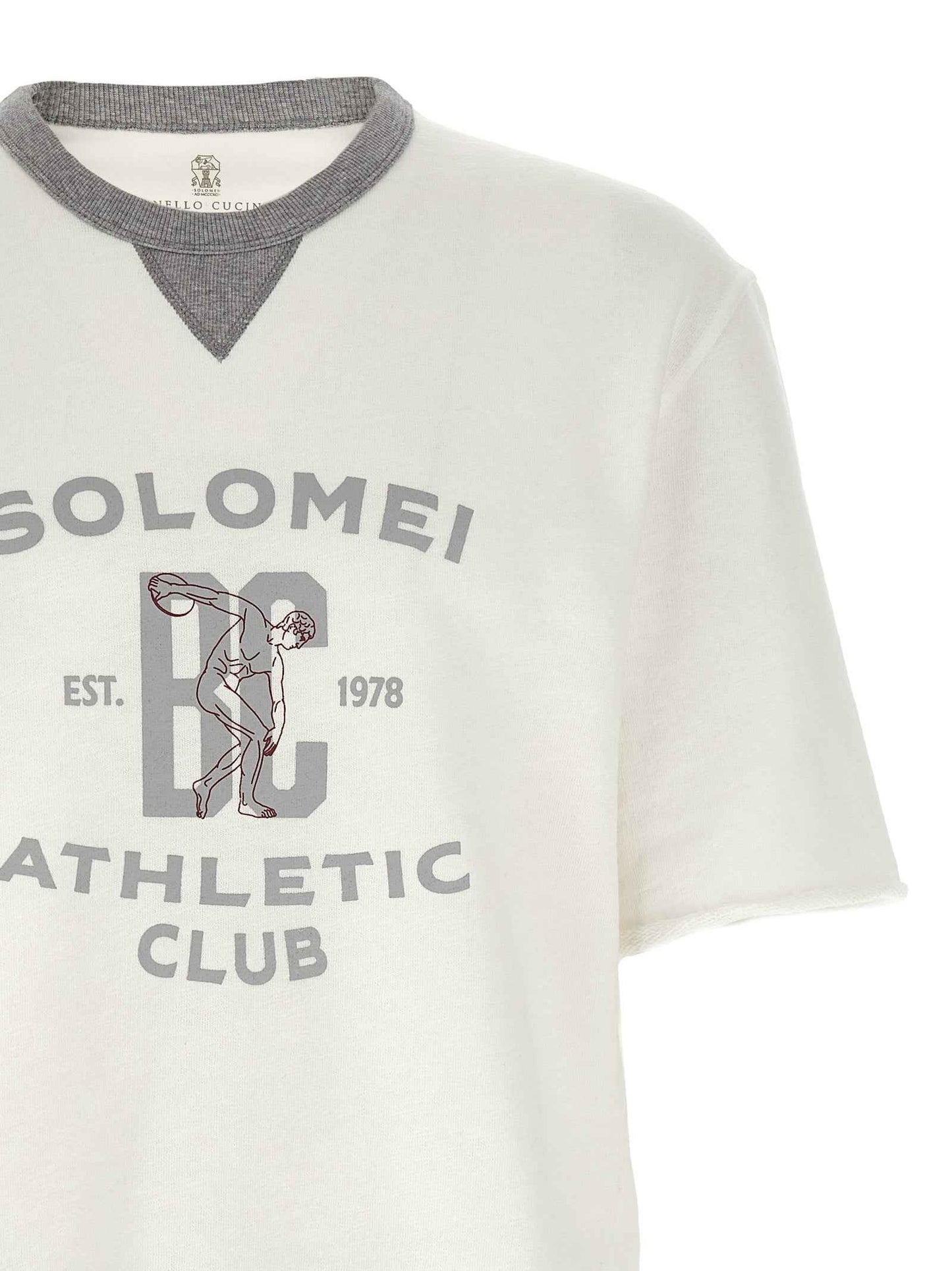White Cotton Sweatshirt