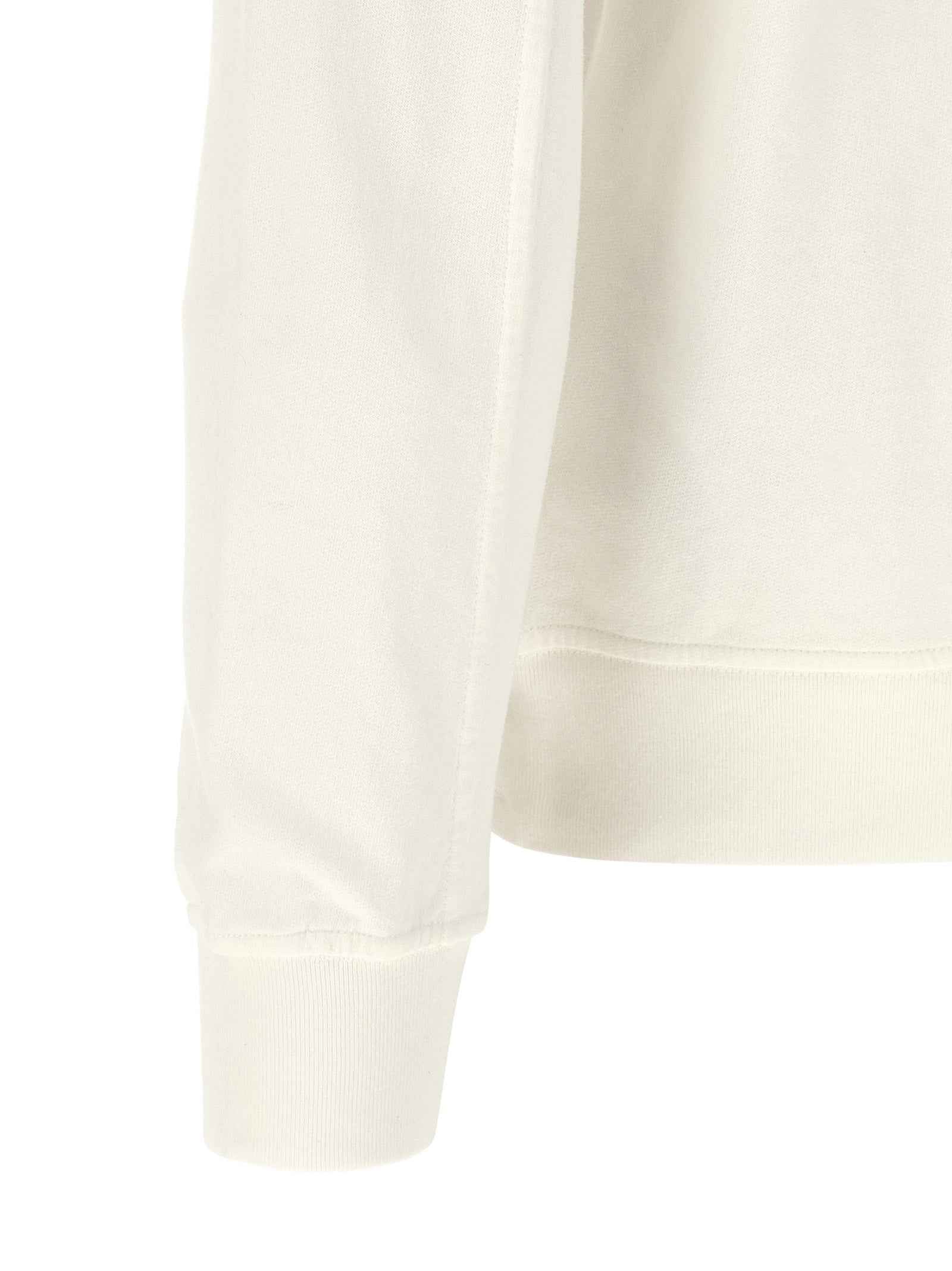 White Cotton Sweatshirt
