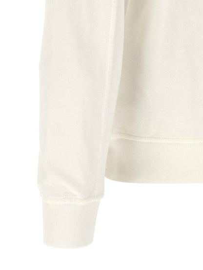 White Cotton Sweatshirt