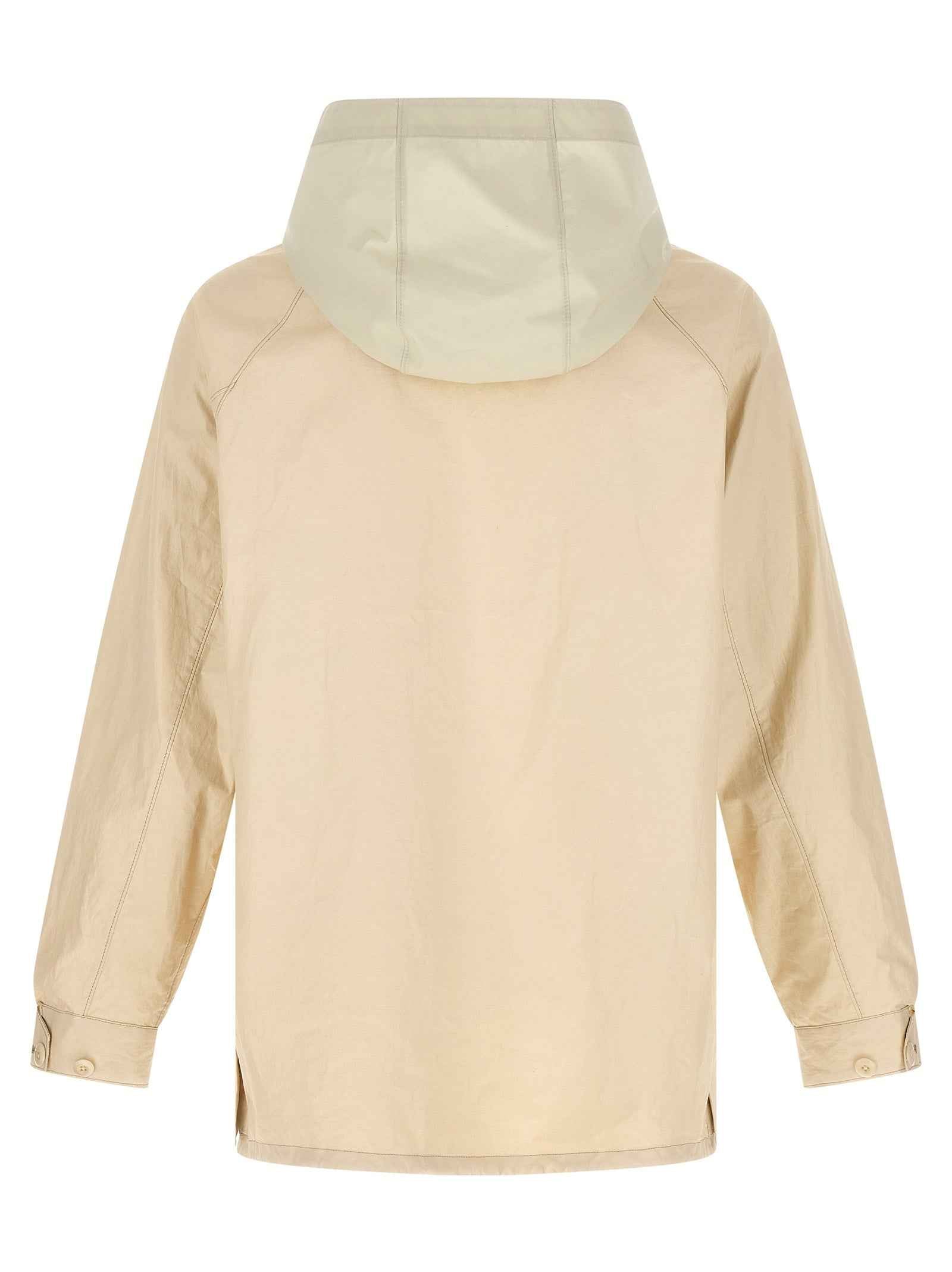 Beige Linen Shell Jacket