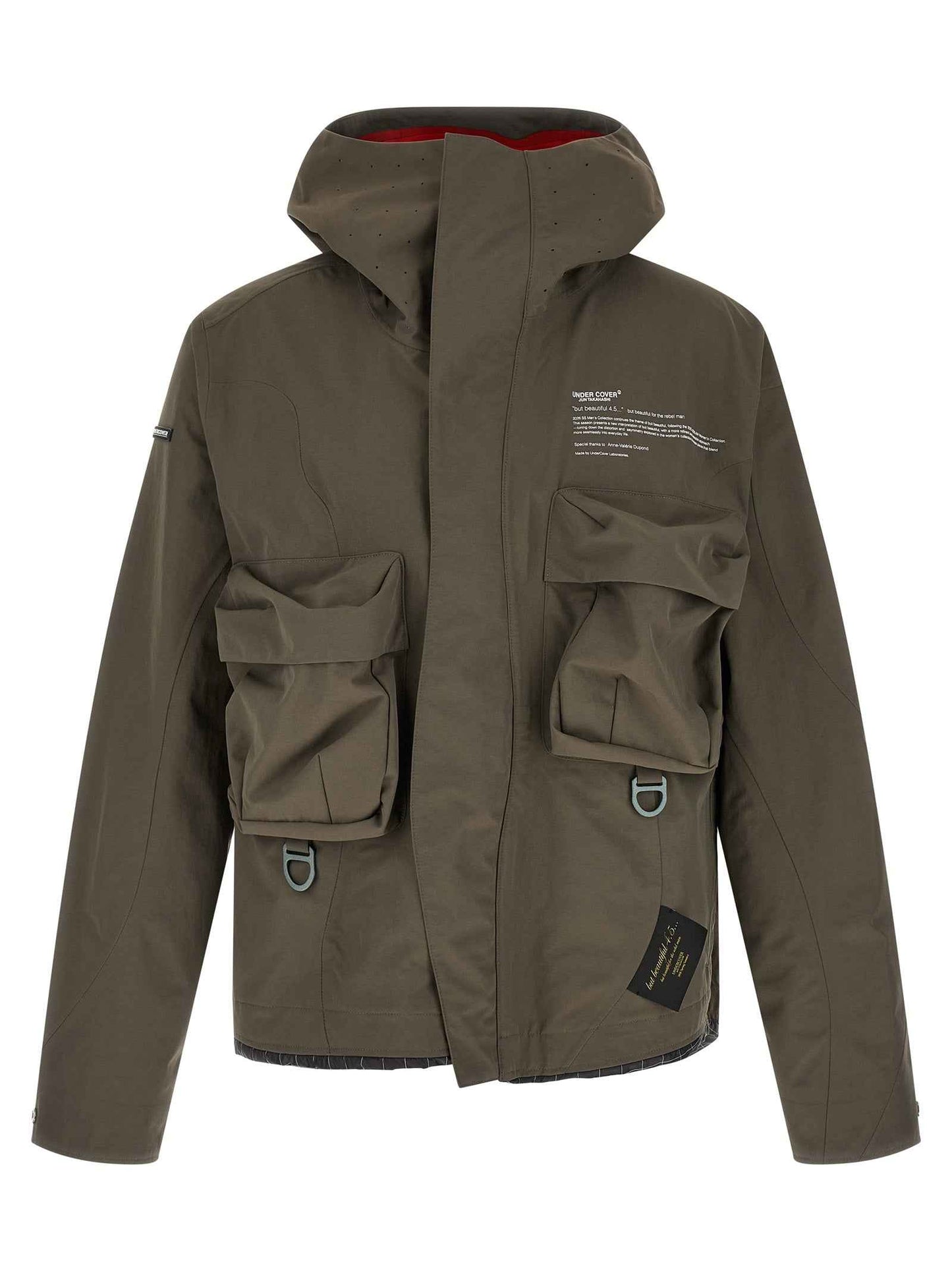 Gray Nylon Parka