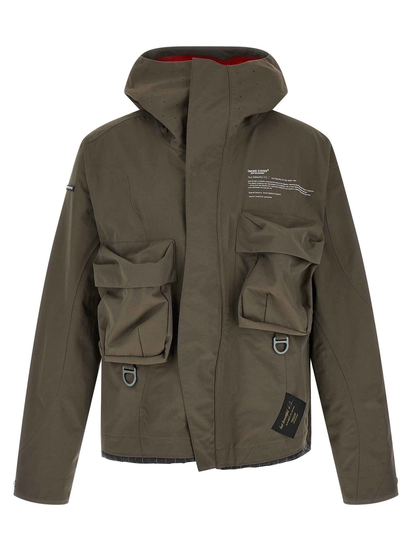 Gray Nylon Parka