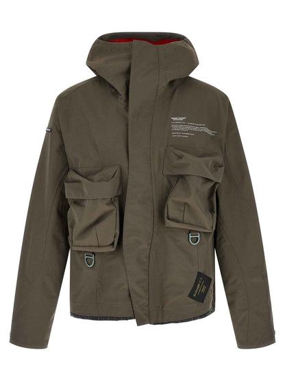 Gray Nylon Parka