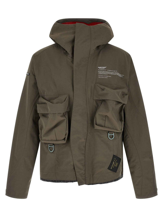 Gray Nylon Parka