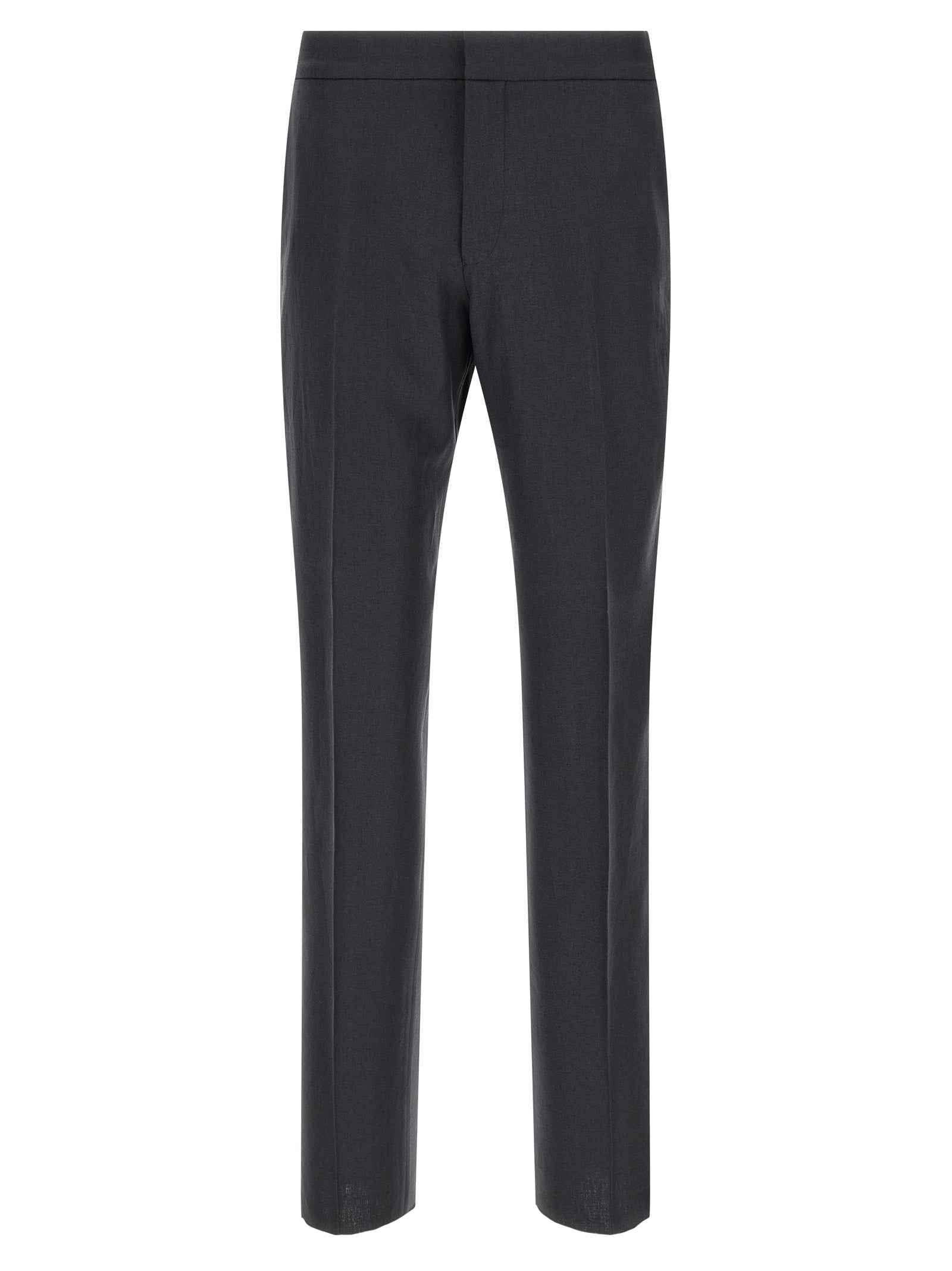 Blue Linen Dress Pants