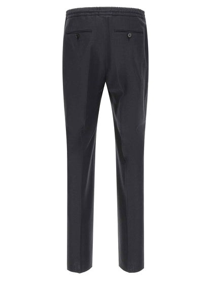 Blue Linen Dress Pants
