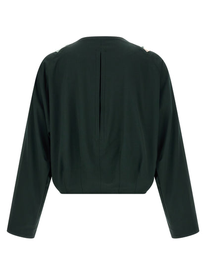 Multicolor Virgin Wool Shell Jacket