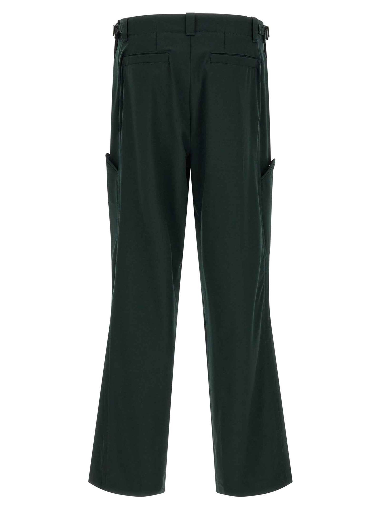Bicolor Virgin Wool Casual Pants