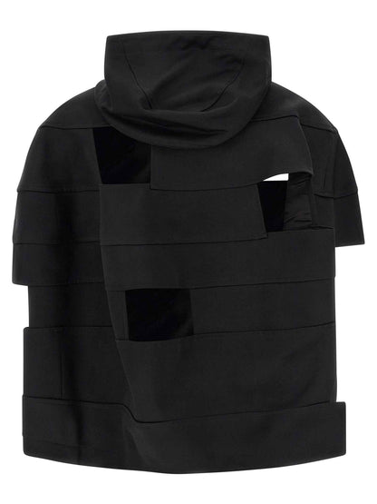 Black Wool Shell Jacket