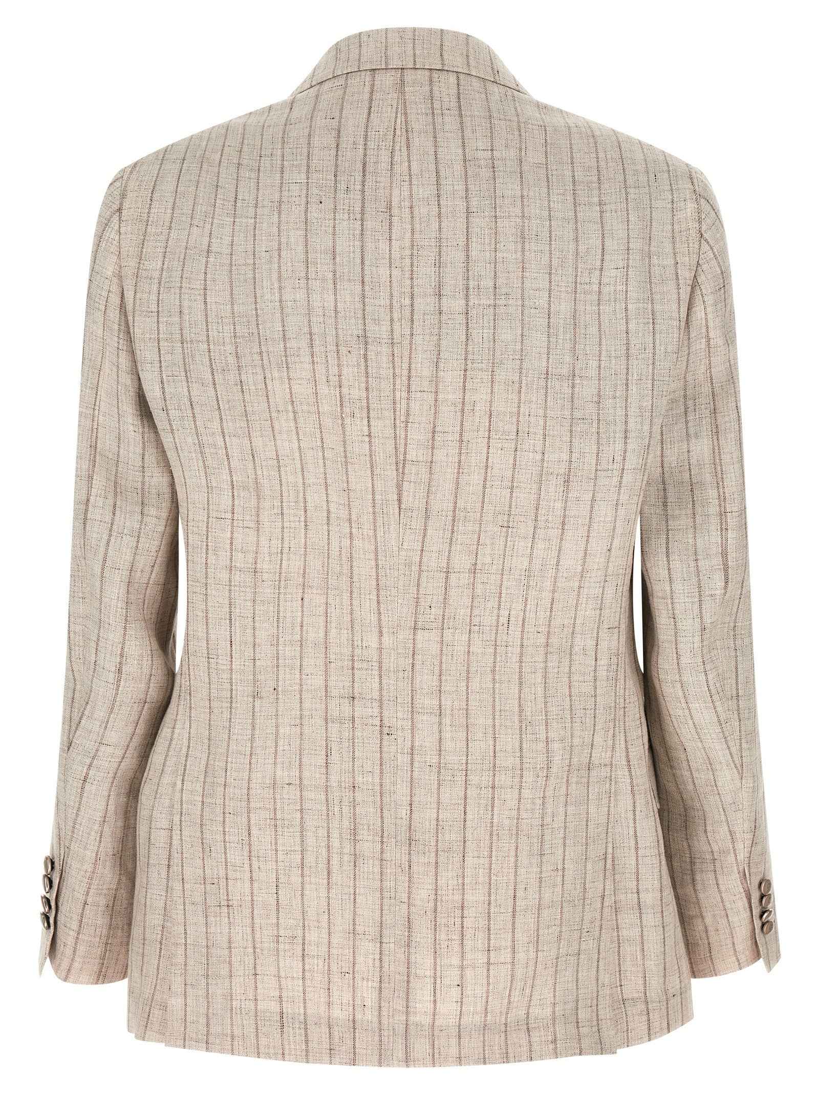 Gray Linen Blazer