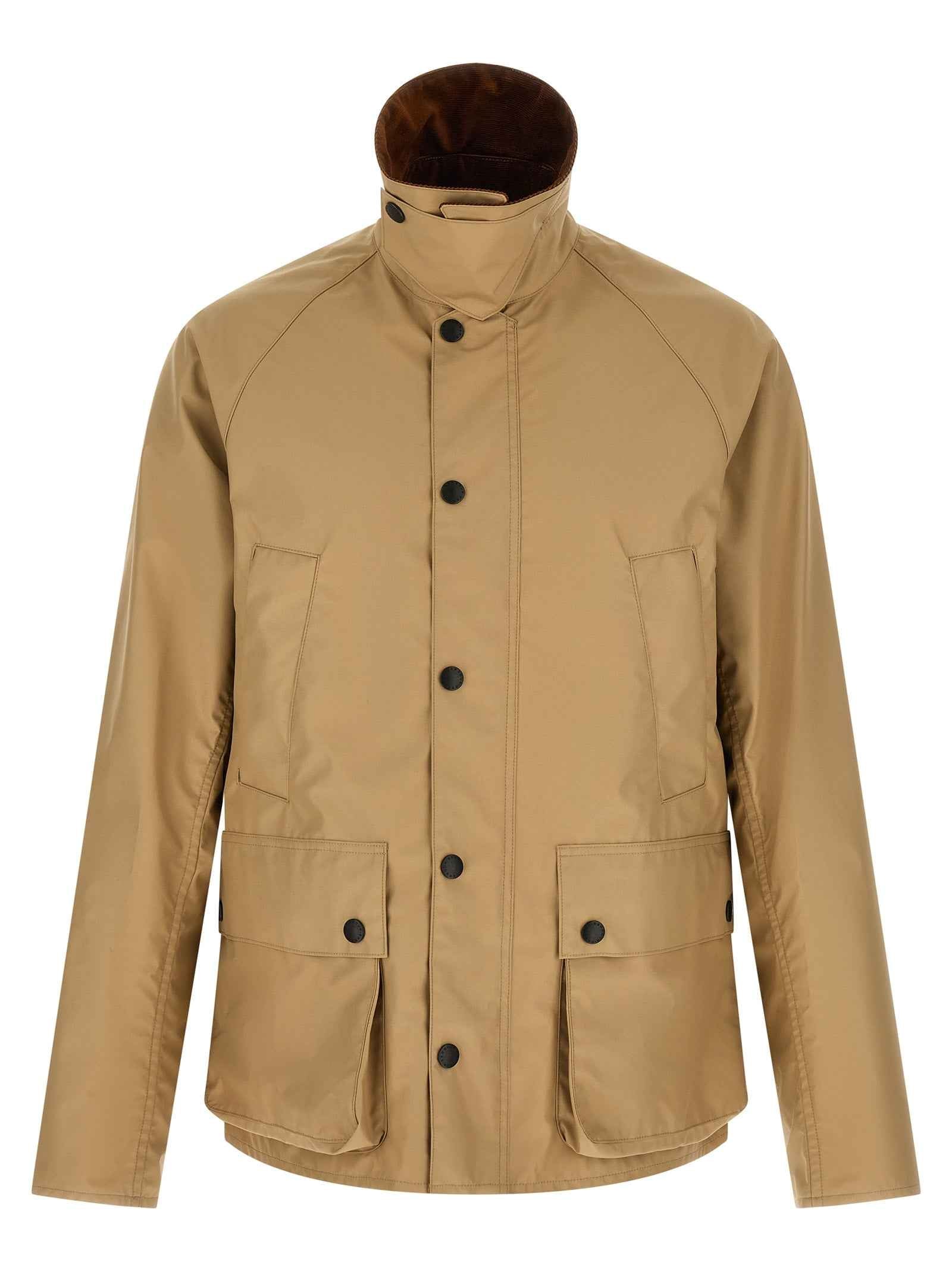 Beige Nylon Shell Jacket