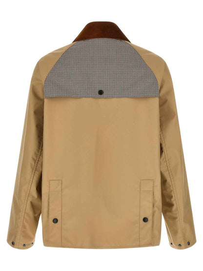 Beige Nylon Shell Jacket