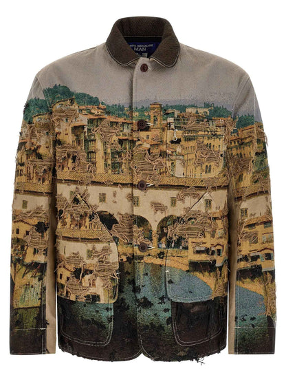 Multicolor Polyester Jacket