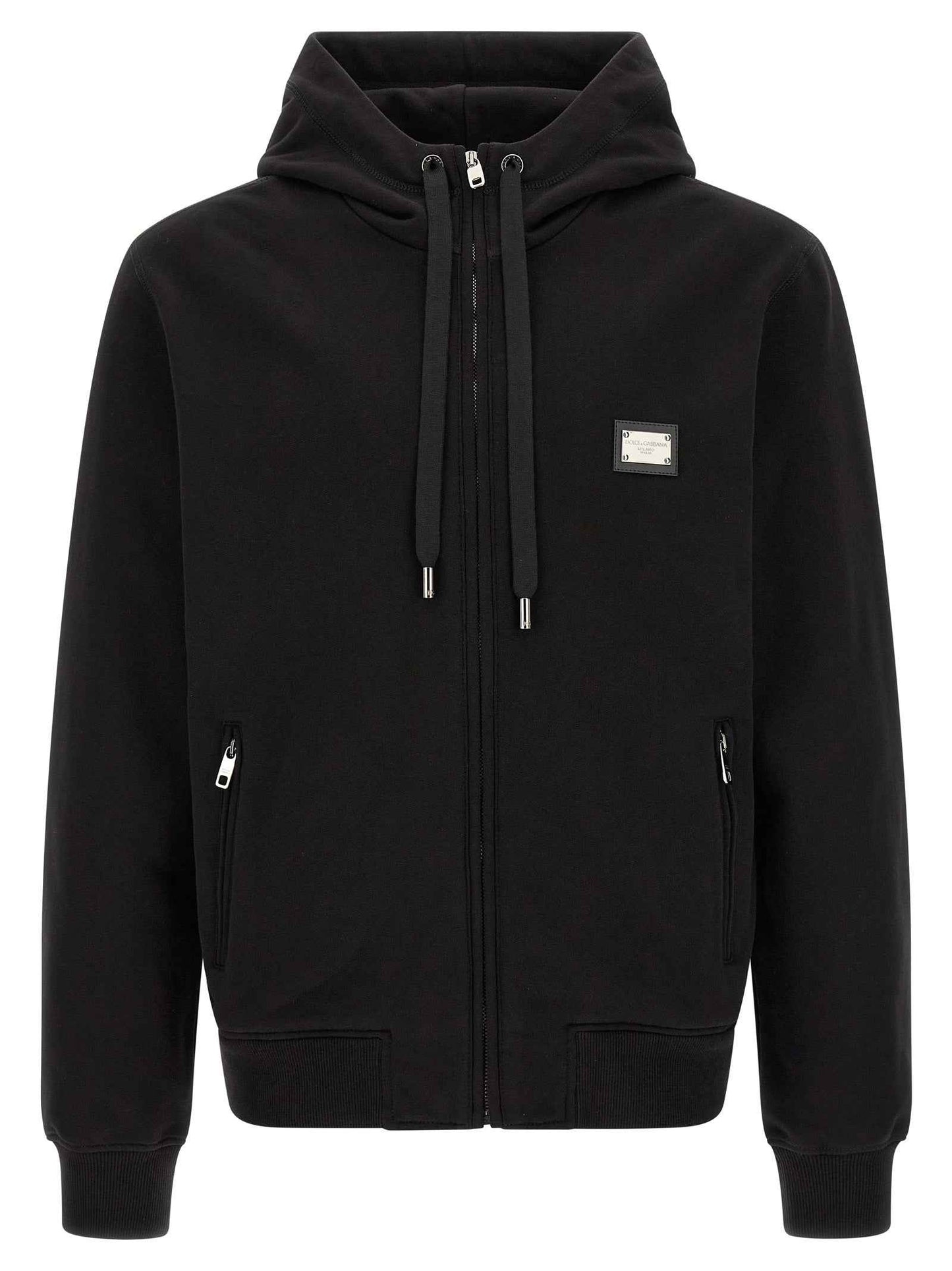 Black Cotton Sweatshirt