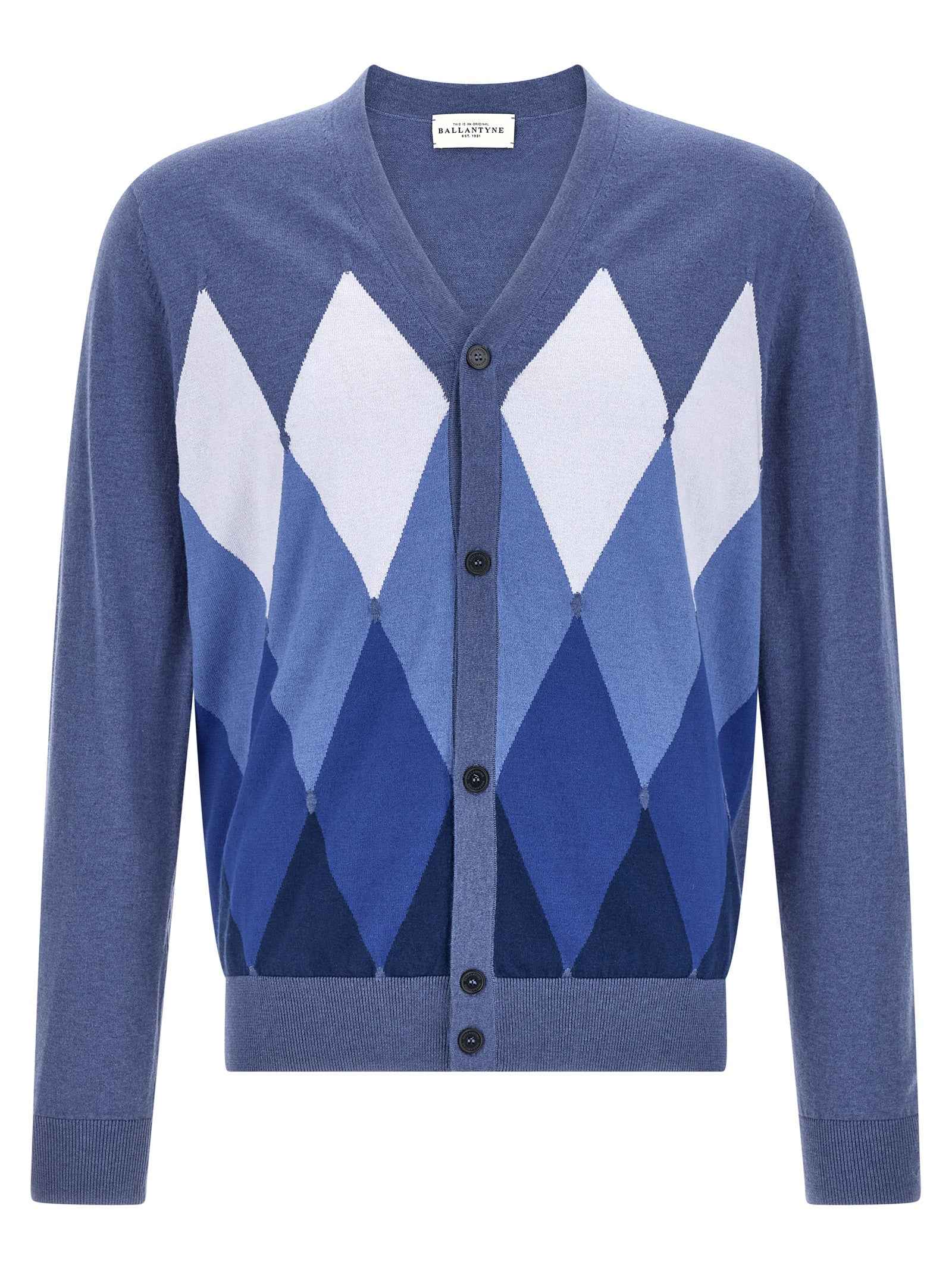 Blue Cotton Cardigan