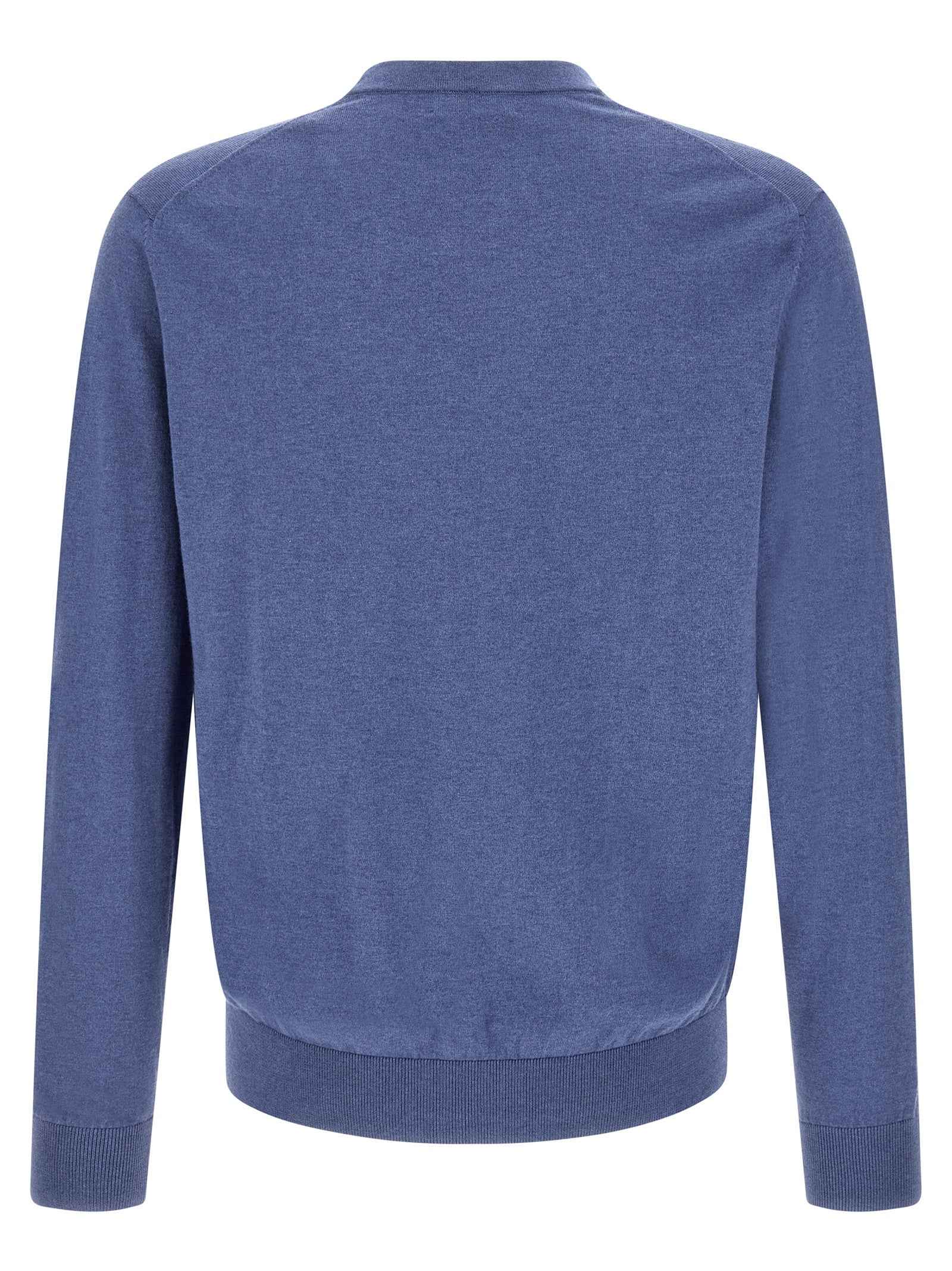 Blue Cotton Cardigan