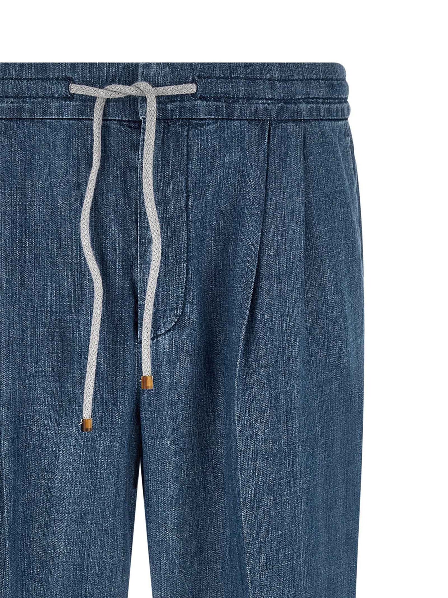 Blue Cotton Relaxed Fit Jeans