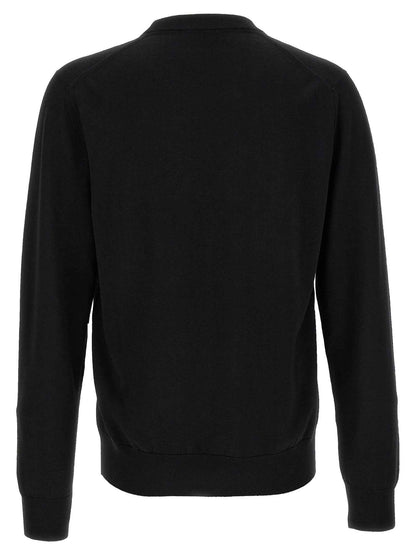 Black Virgin Wool Cardigan
