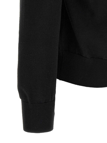 Black Virgin Wool Cardigan