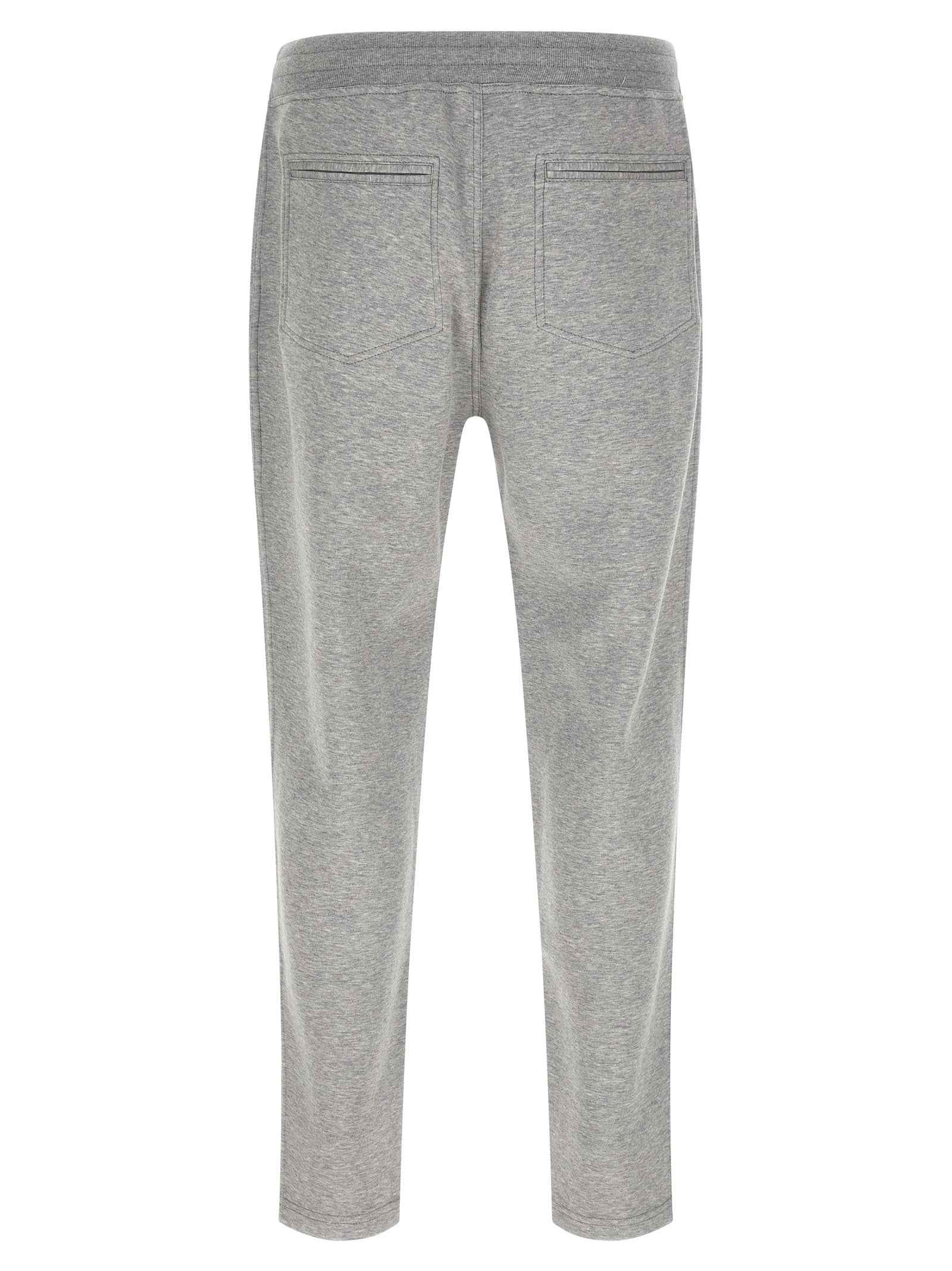 Gray Cotton Athletic Pants