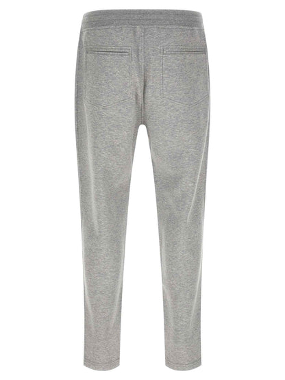 Gray Cotton Athletic Pants