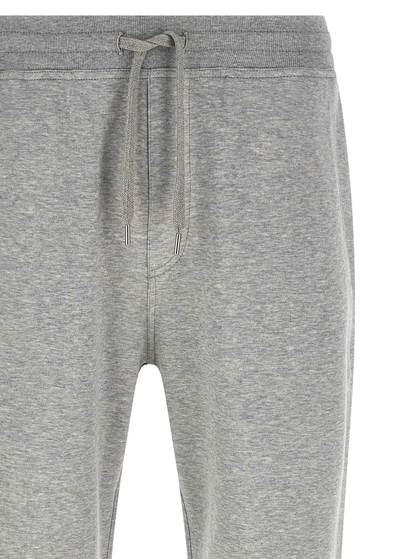 Gray Cotton Athletic Pants