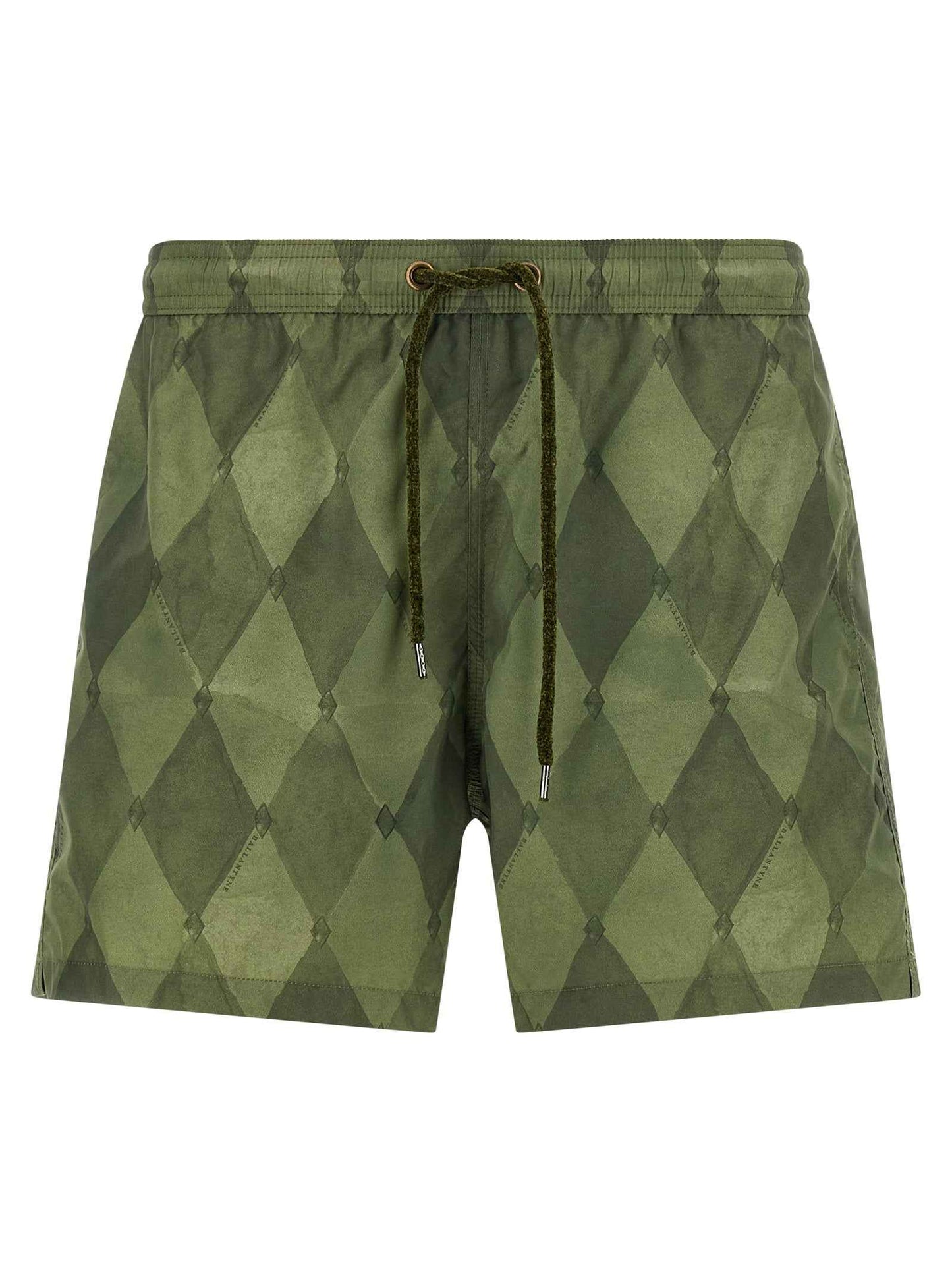 Bicolor Polyester Swim Shorts