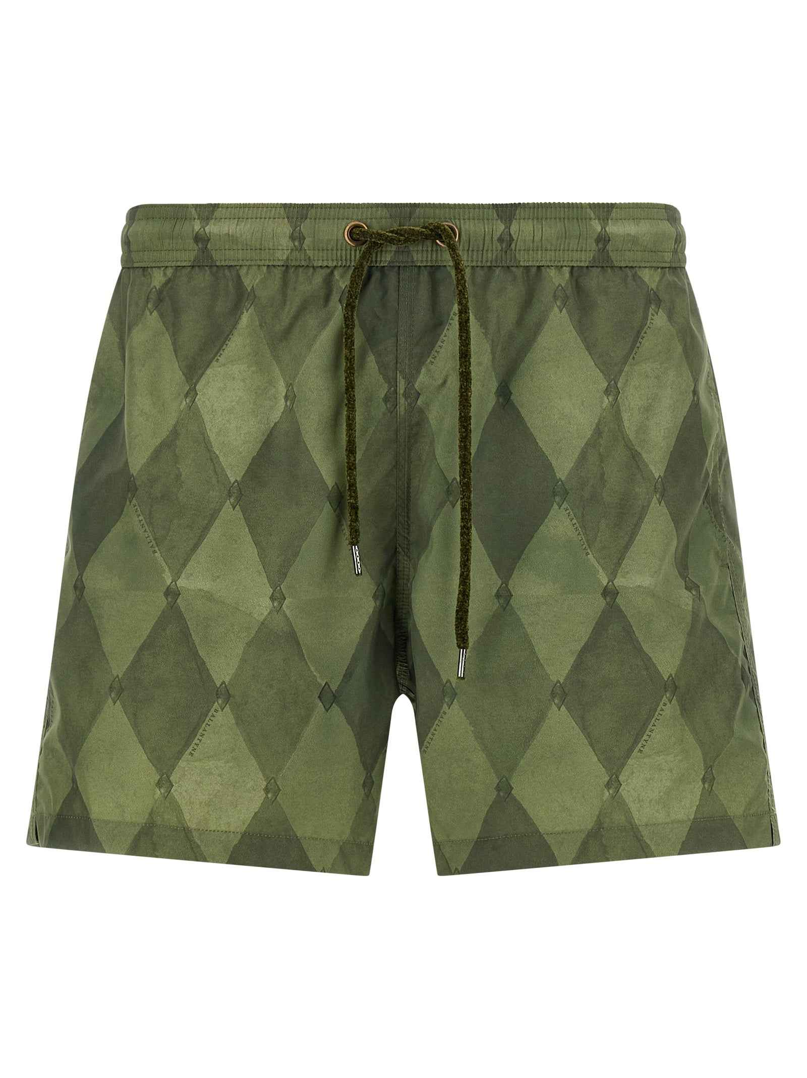Bicolor Polyester Swim Shorts