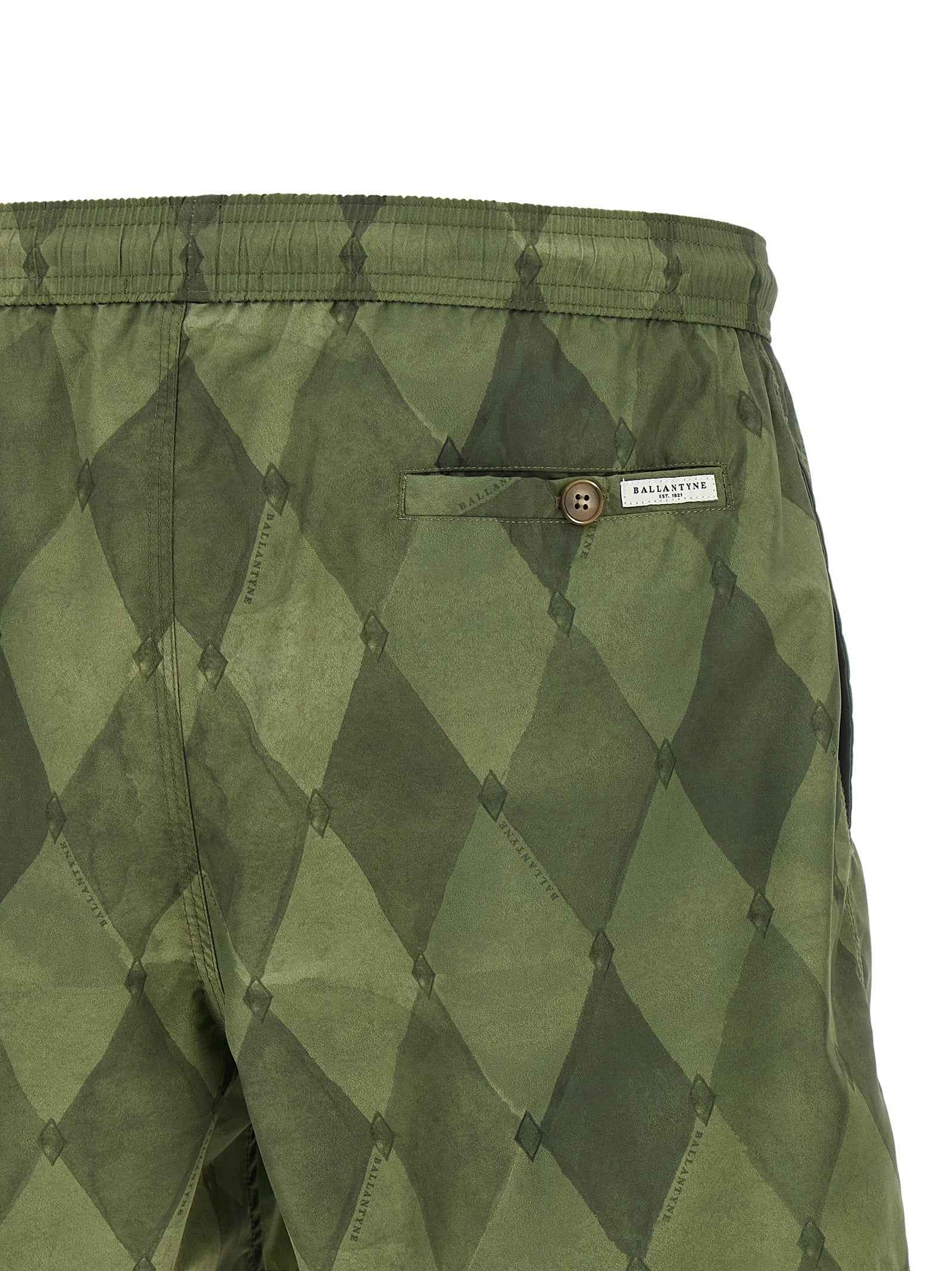 Bicolor Polyester Swim Shorts