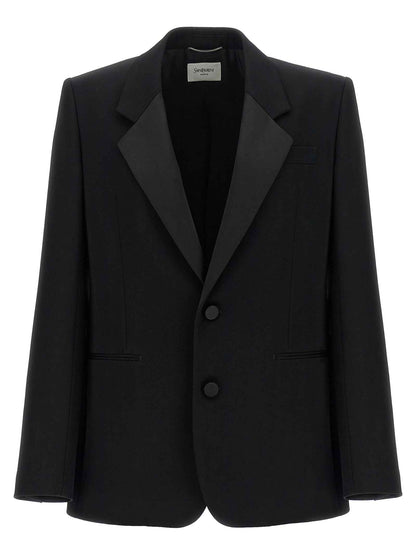 Black Wool Blazer