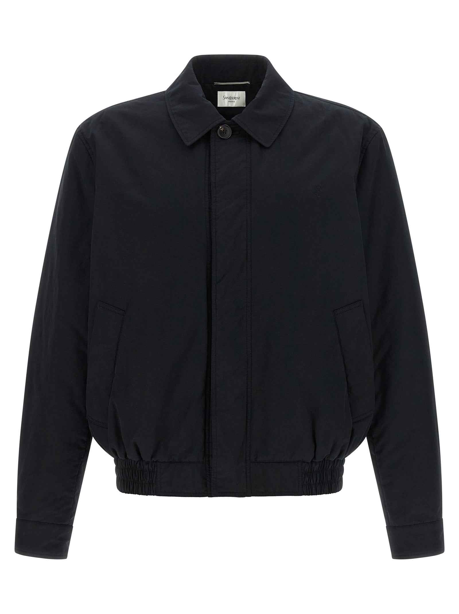 Black Cotton Shell Jacket