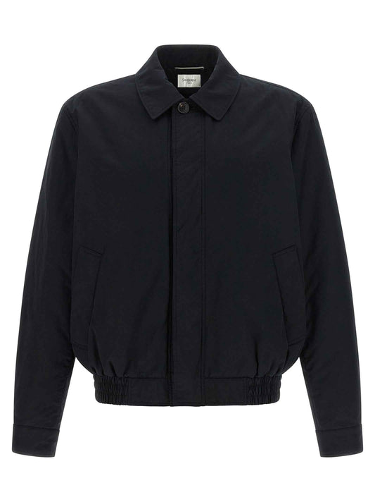 Black Cotton Shell Jacket