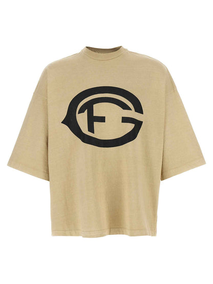 Beige Cotton T-Shirt
